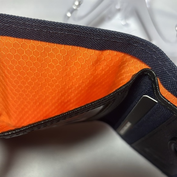 Timberland PRO Men's Leather & Canvas Trifold Wallet Set AP2 Navy - Picture 5 of 8